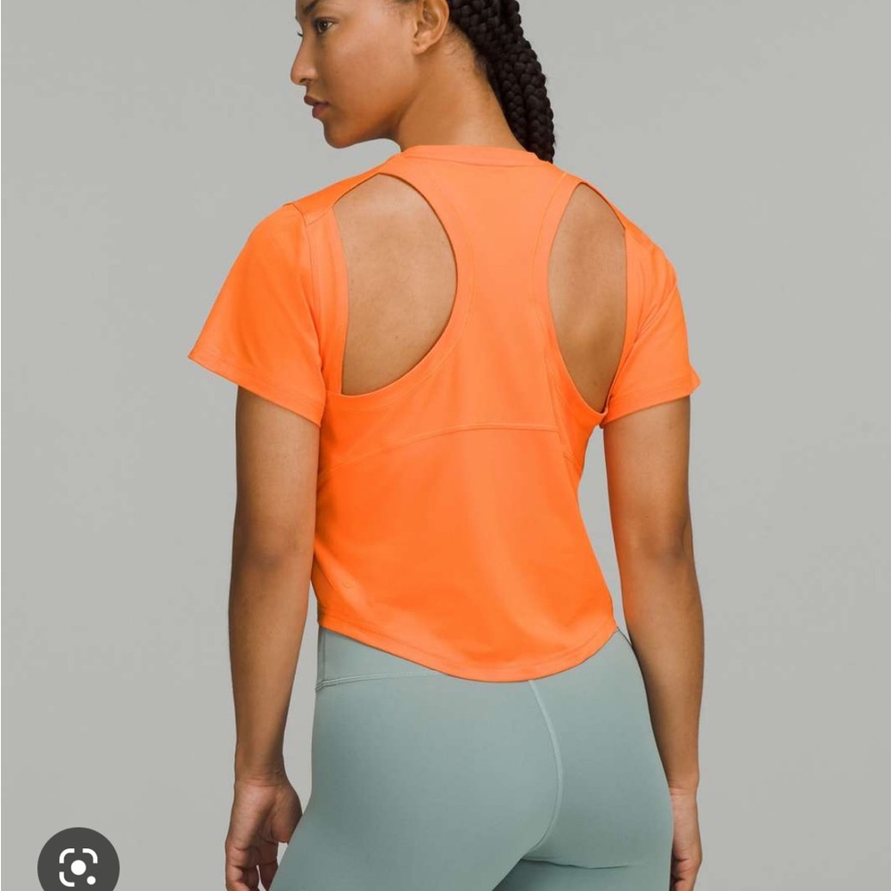 Lululemon ventilated open back training tshirt